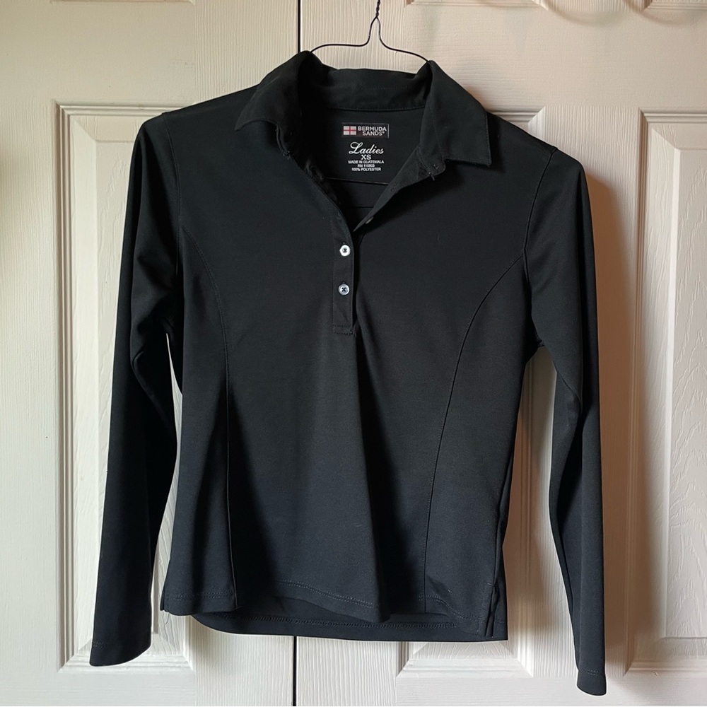 Women's Black Long Sleeve Top